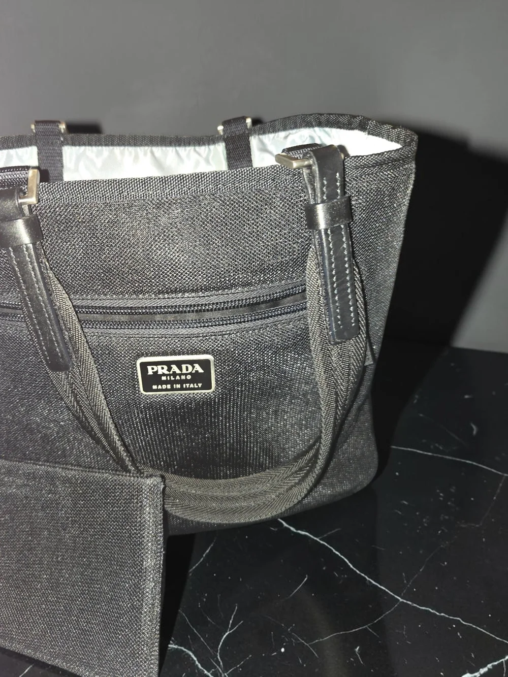 PRADA Black Small Tote With Coa